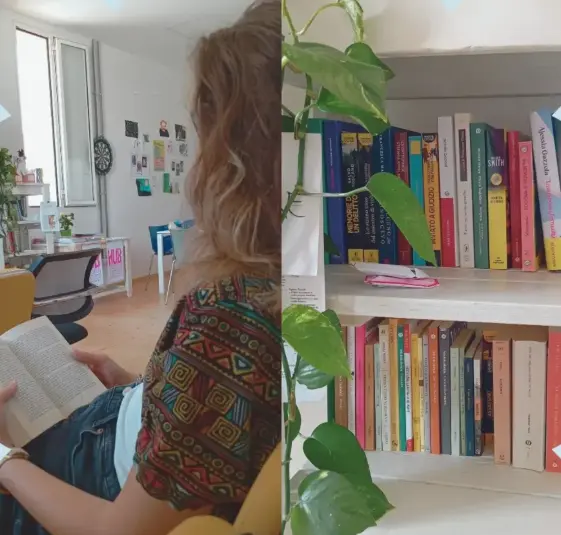 Silent book club