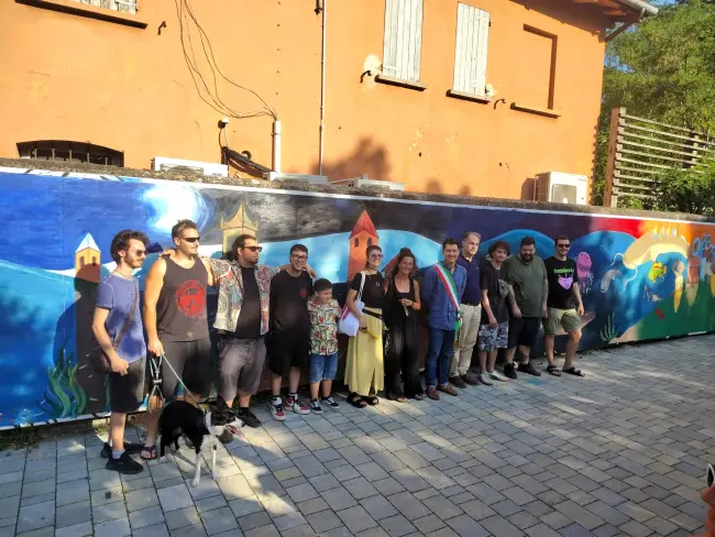 Inaugurato il murales 