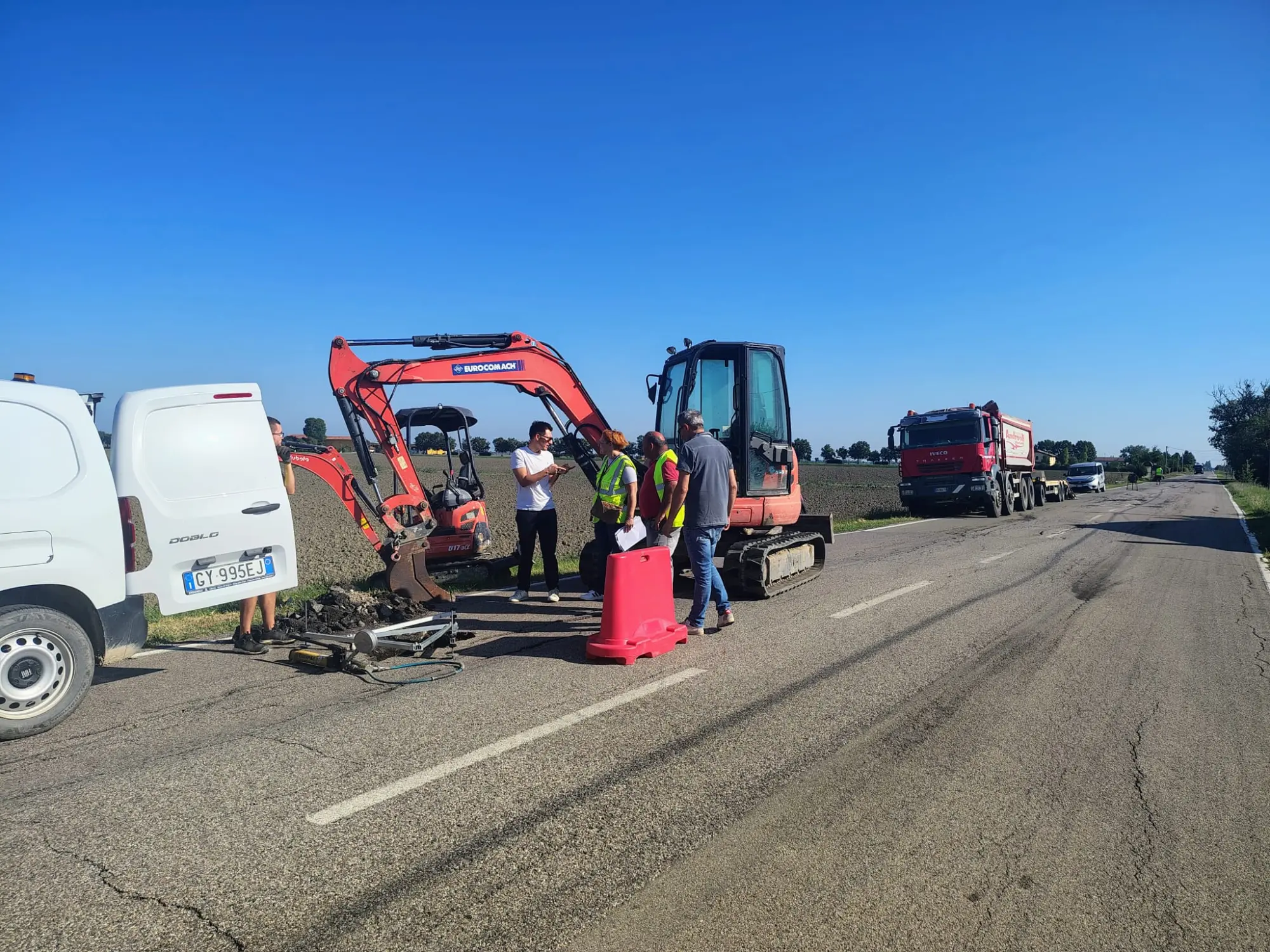 Completate le indagini sulle strade alluvionate del territorio di Medicina 