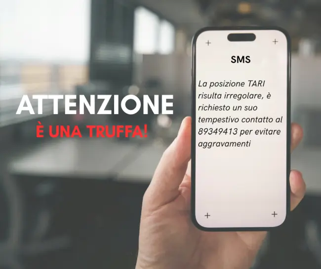 Attenzione ai falsi messaggi sulla TARI: segnalati SMS truffa
