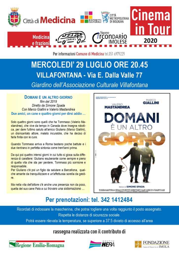 Locandina Cinema in tour Villafontana